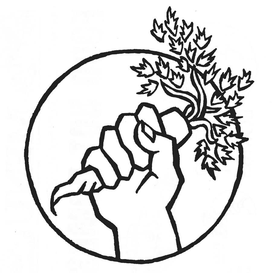 Logo Food Not Bombs [ Sumber gambar: http://foodnotbombs.net/]
